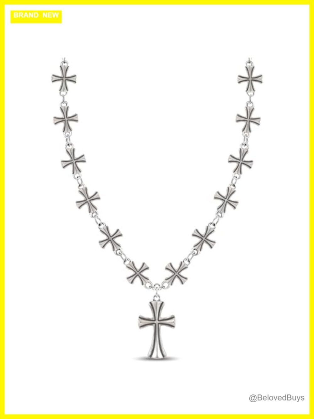 Cross Necklace Pendant Gothic Grunge Religious Jewelry